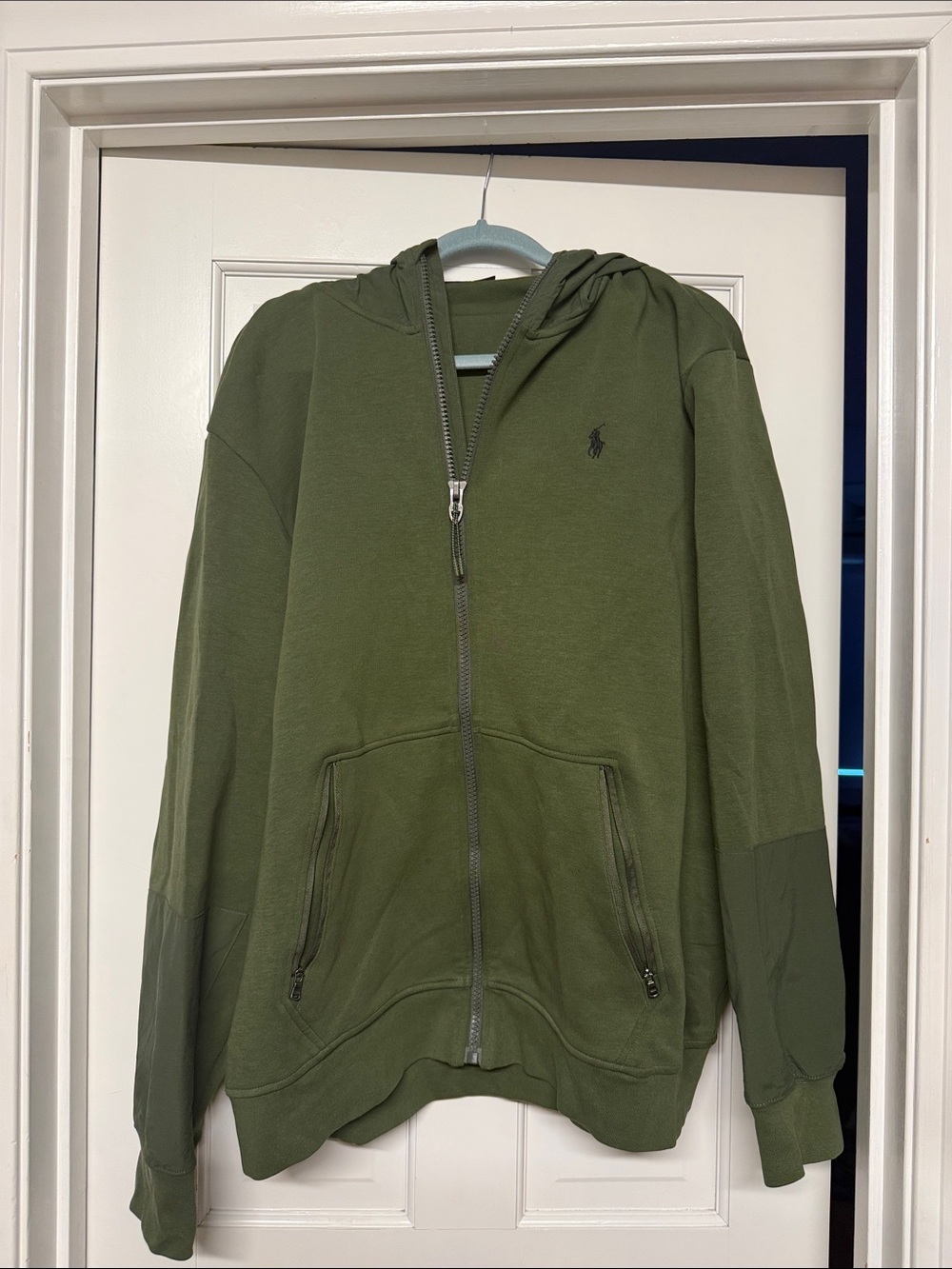 Polo by Ralph Lauren Olive Green Zip-Up Hoodie